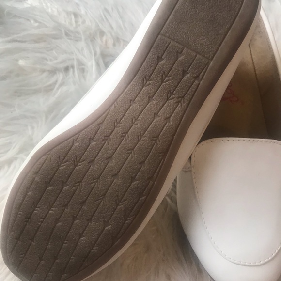 White Faux Leather Loafers - Picture 4 of 4